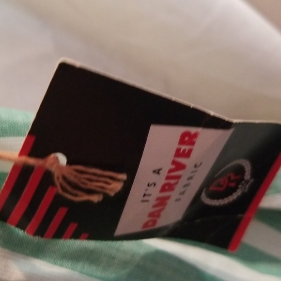 1950-1960 DRESS .  VINTAGE. GREEN AND WHITE,  SIZE 12 ORIGINAL TAGS- ELLEN JOAN - Picture 4 of 8